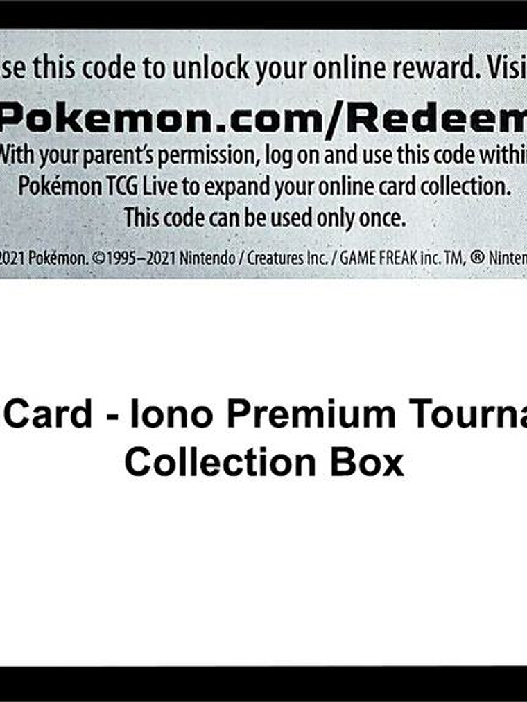 Code Card - Iono Premium Tournament Collection Box 1