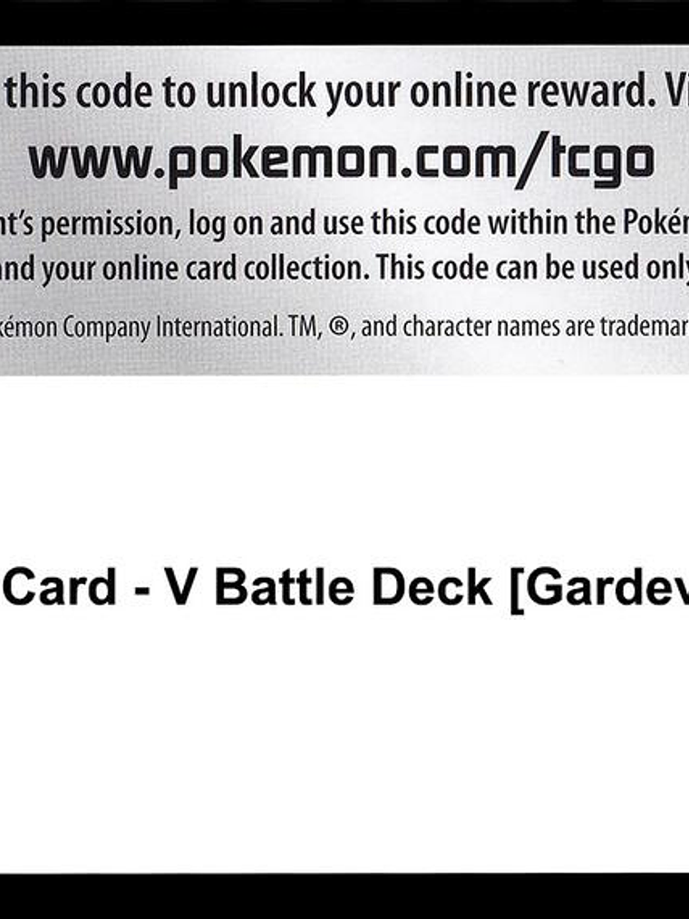 Code Card - V Battle Deck [Gardevoir V] 1