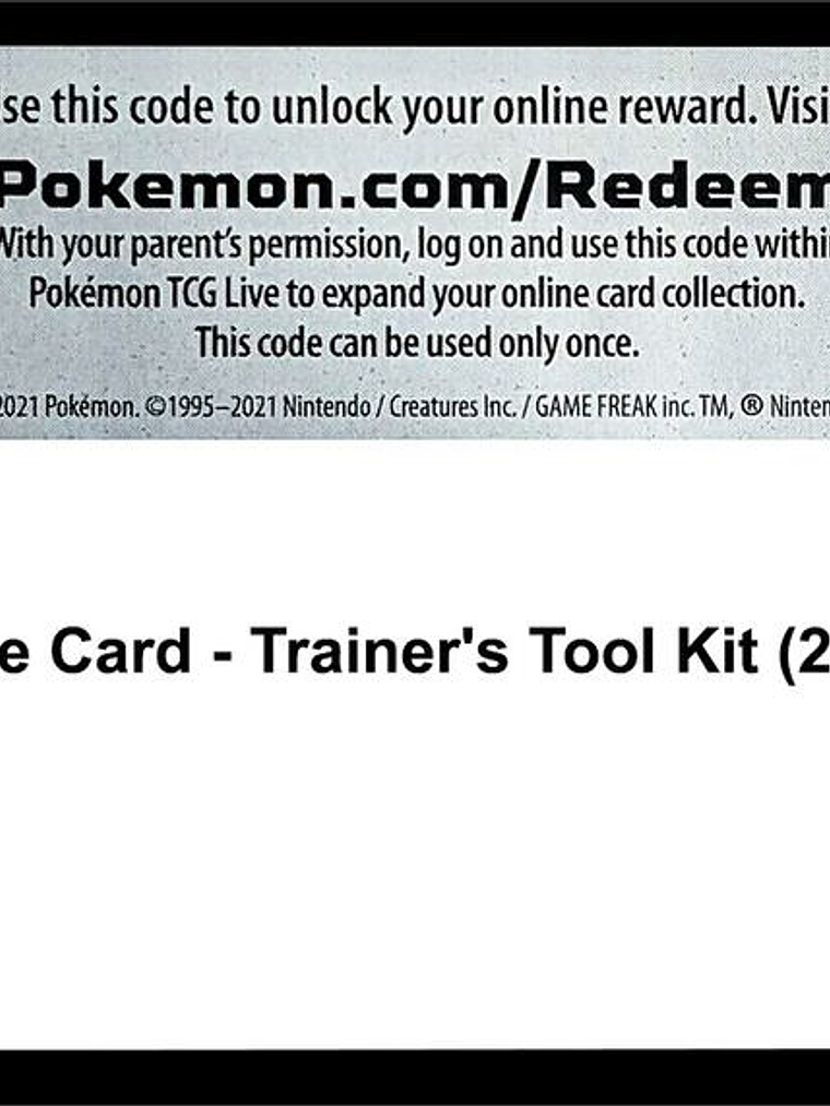 Code Card - Trainer's Tool Kit (2022) 1