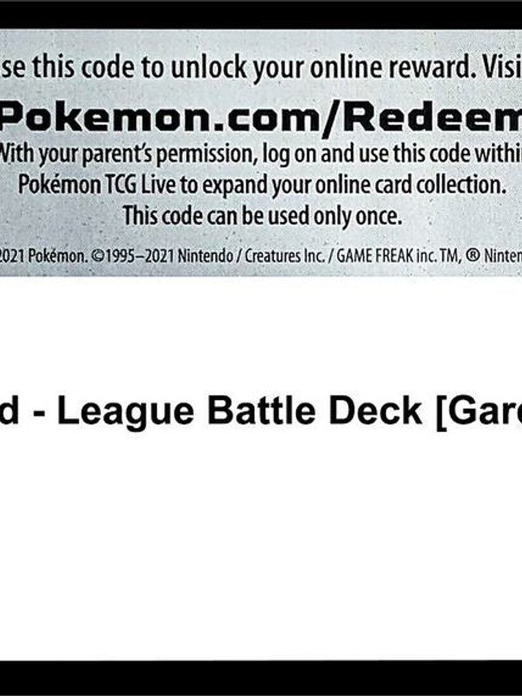 Code Card - League Battle Deck [Gardevoir ex] 1