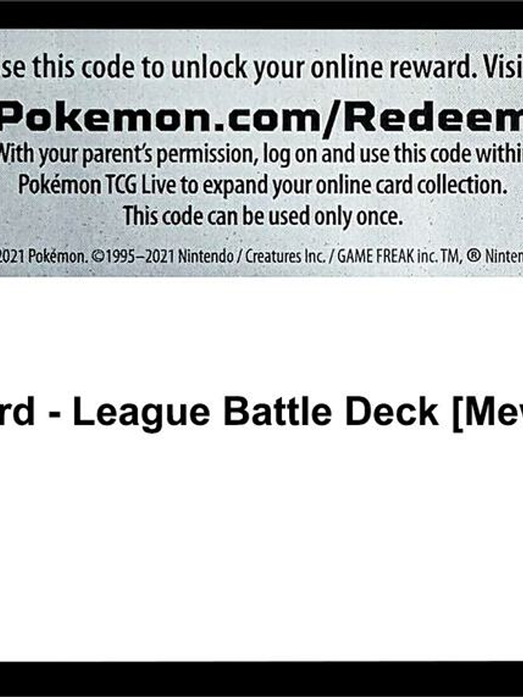 Code Card - League Battle Deck [Mew VMAX] 1