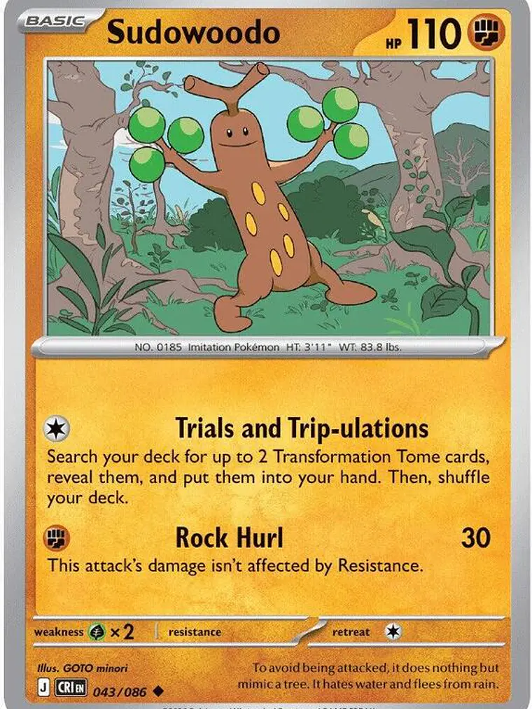 Sudowoodo #043 1