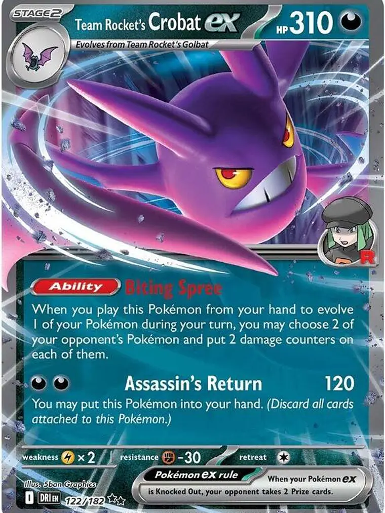 Team Rocket's Crobat ex (Serie 8) #122 1