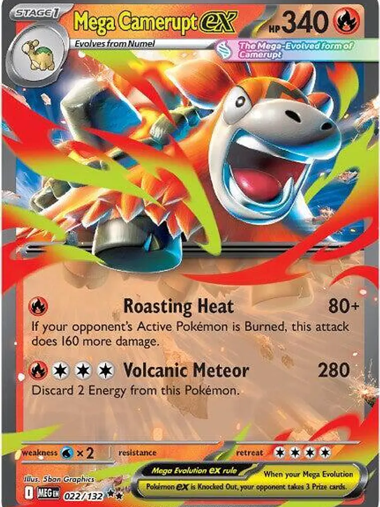 Mega Camerupt ex (Serie 8) #022 1
