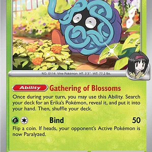 Erika's Tangela (Cosmos Holo) #007