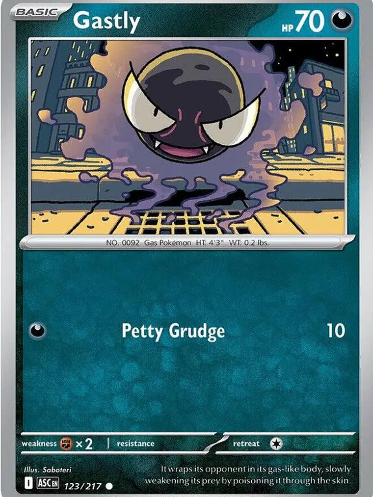 Gastly (Cosmos Holo) #123 1