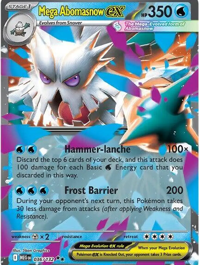 Mega Abomasnow ex (Prize Pack) #036 1
