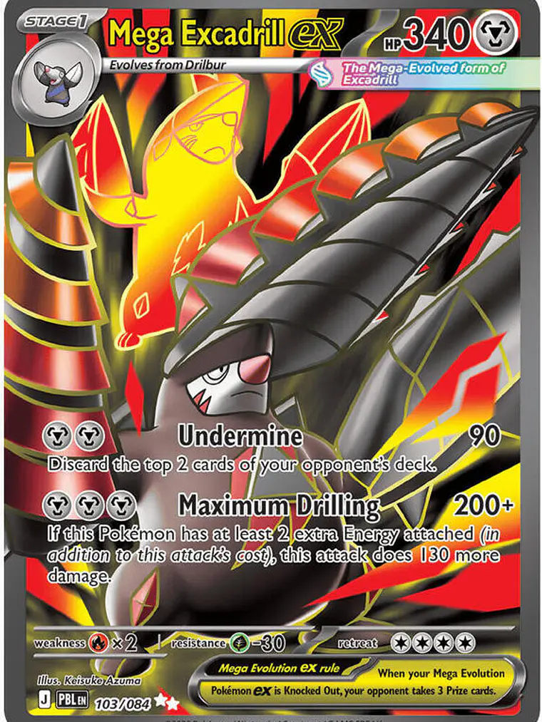 Mega Excadrill ex #103 1