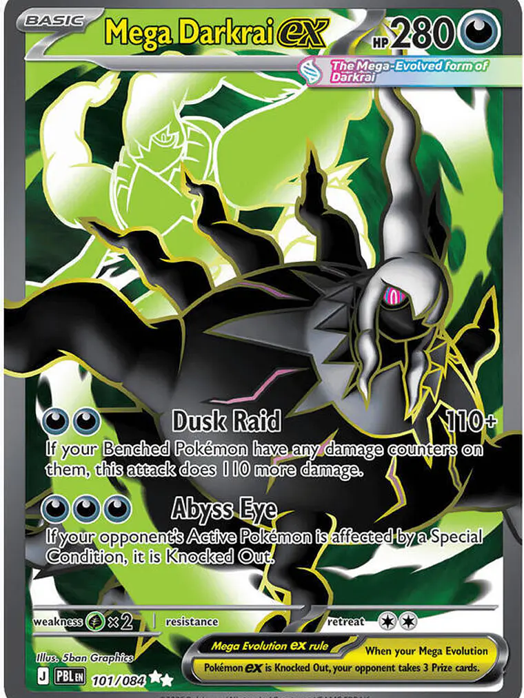 Mega Darkrai ex #101 1