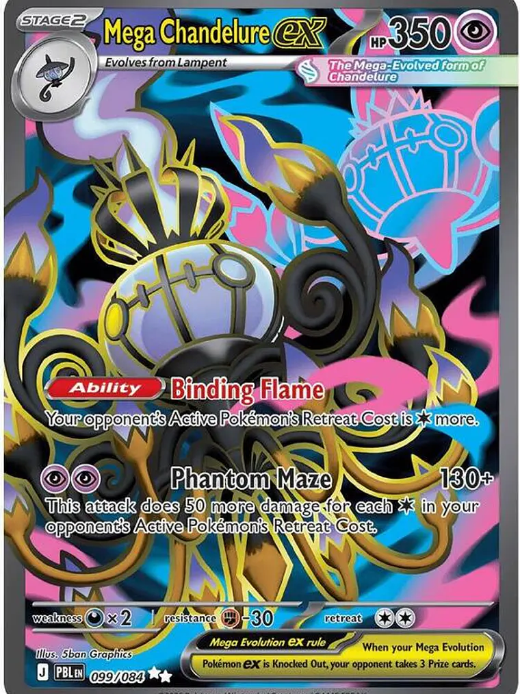 Mega Chandelure ex #099 1