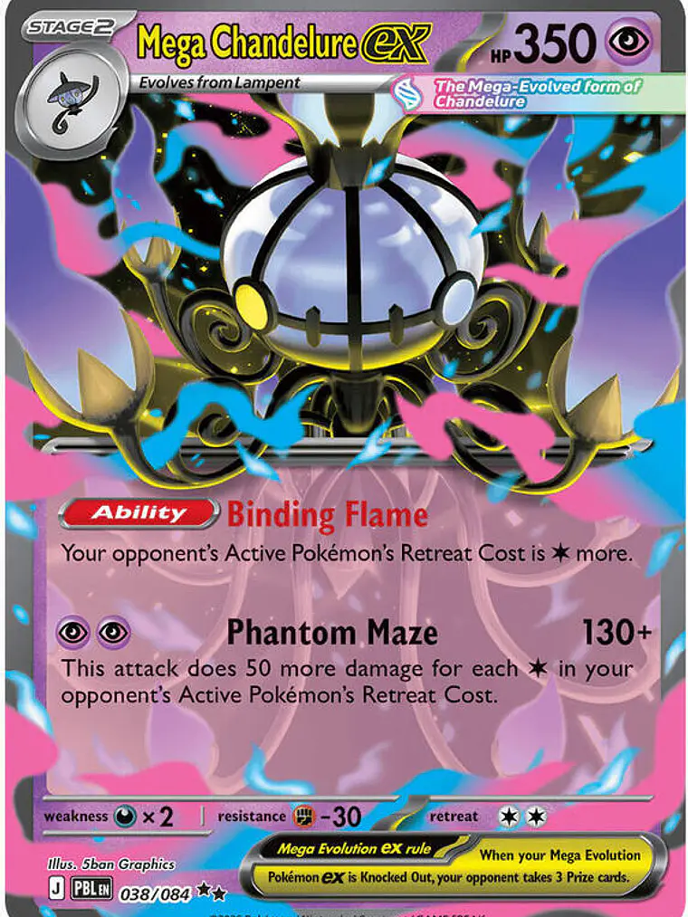 Mega Chandelure ex #038 1