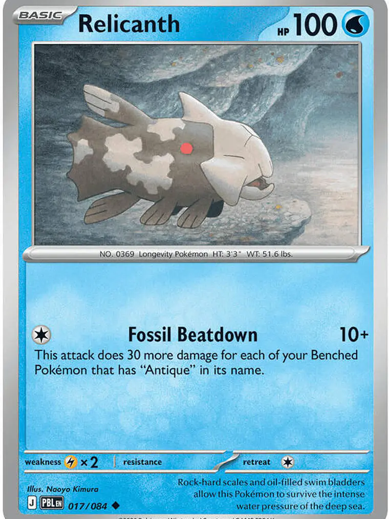Relicanth #017 1