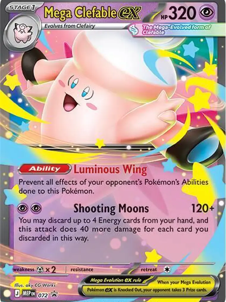 Mega Clefable ex #072 1