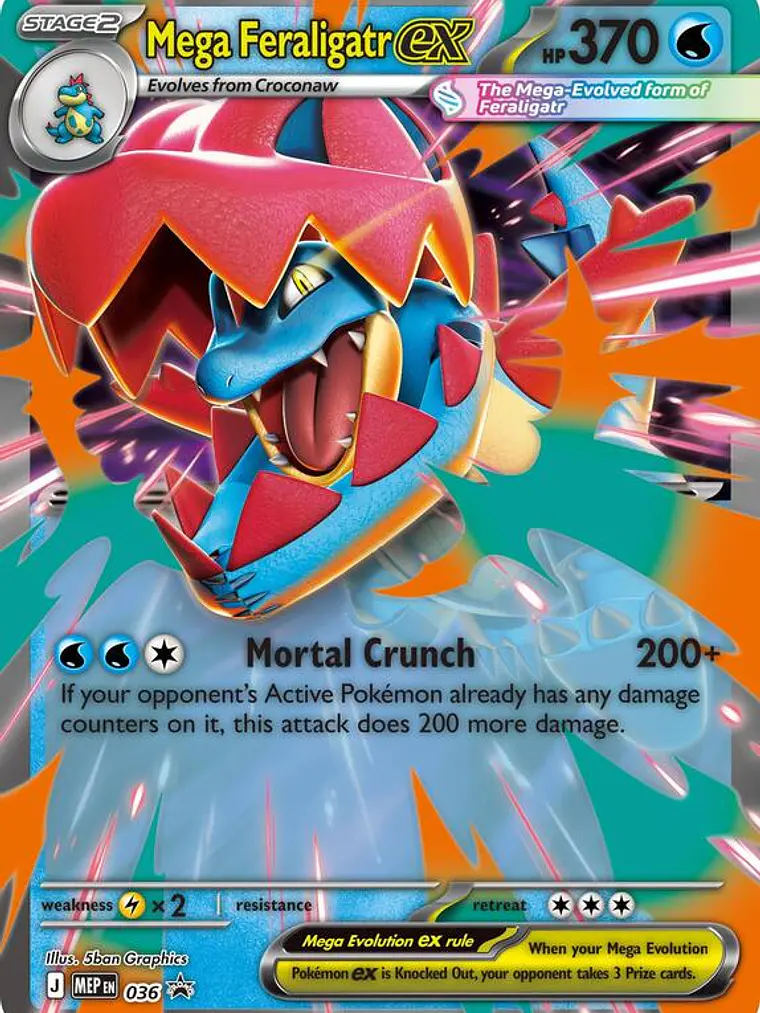 Mega Feraligatr ex #036 1