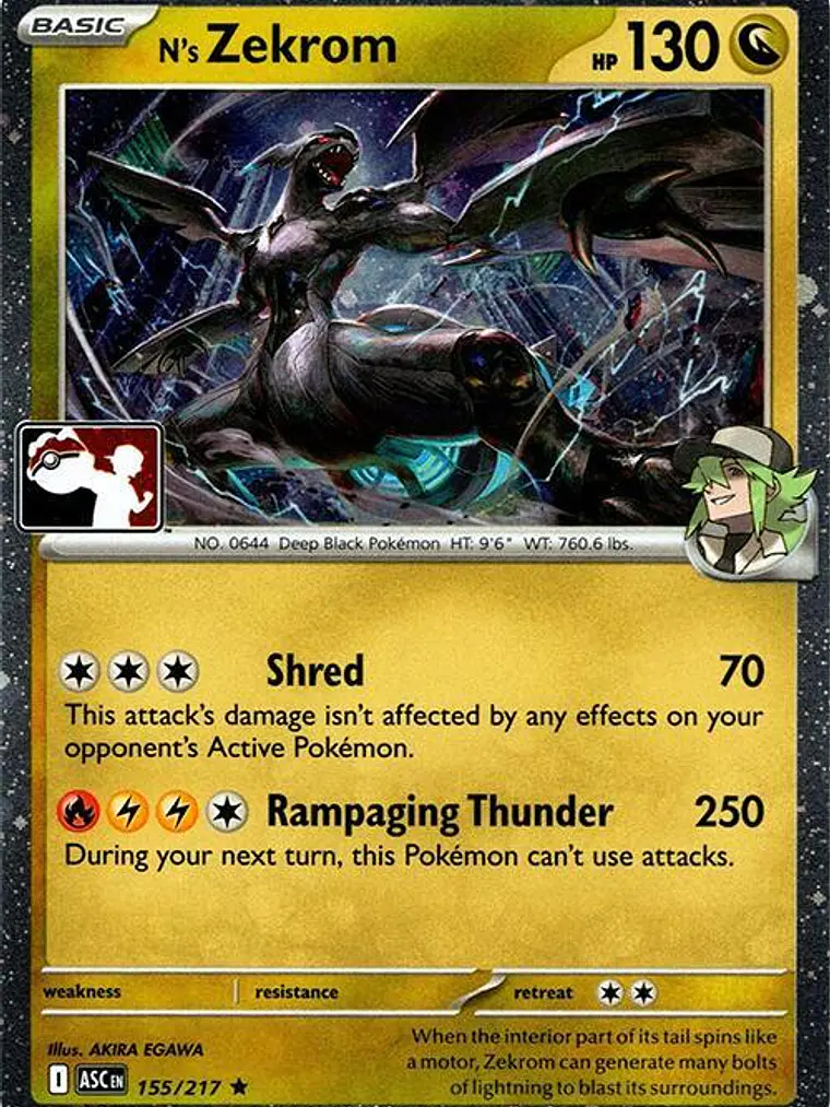 N's Zekrom (Cosmos Holo) #155 1