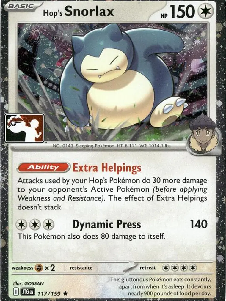 Hop's Snorlax (Cosmos Holo) #117 1
