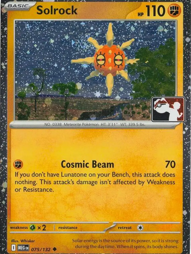Solrock (Cosmos Holo) #075 1