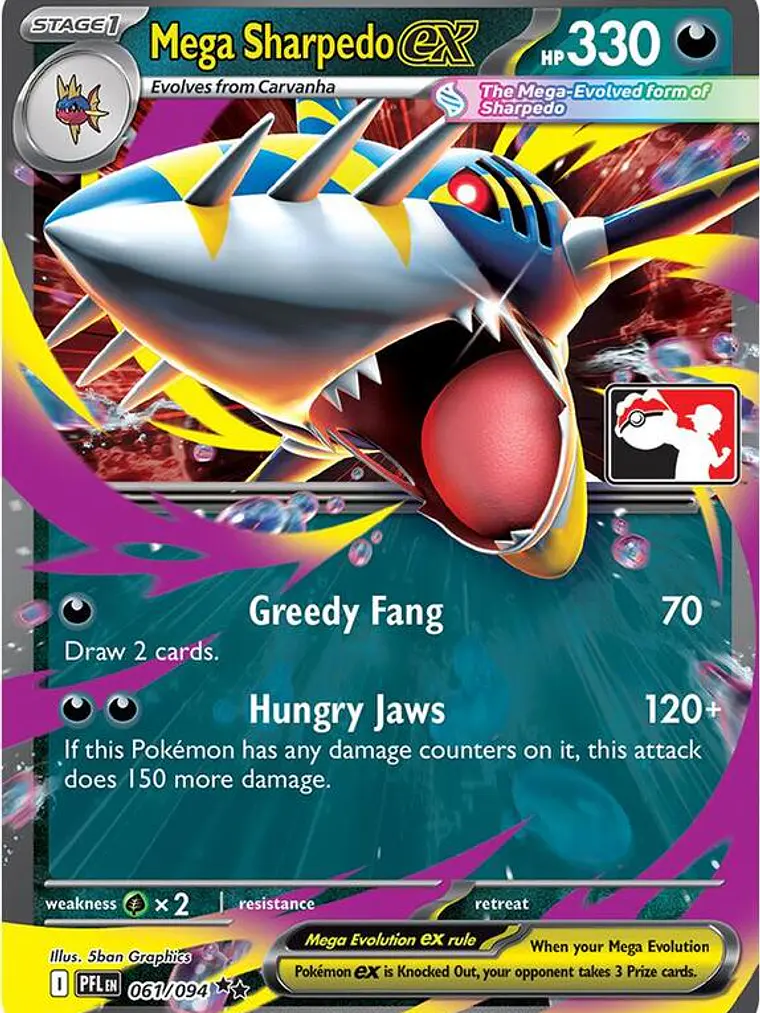 Mega Sharpedo ex #061 1