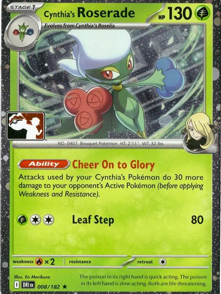 Cynthia's Roserade (Cosmos Holo) #008 1