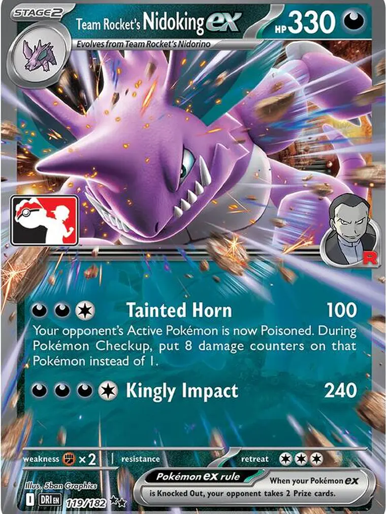 Team Rocket's Nidoking ex #119 1