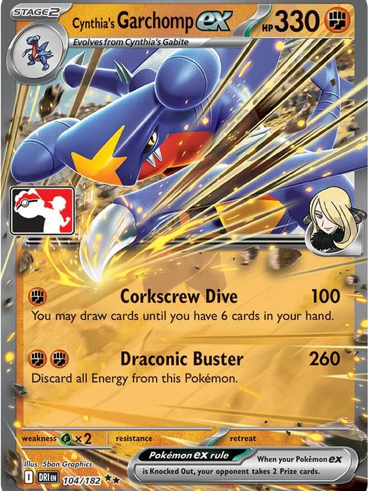 Cynthia's Garchomp ex #104 1