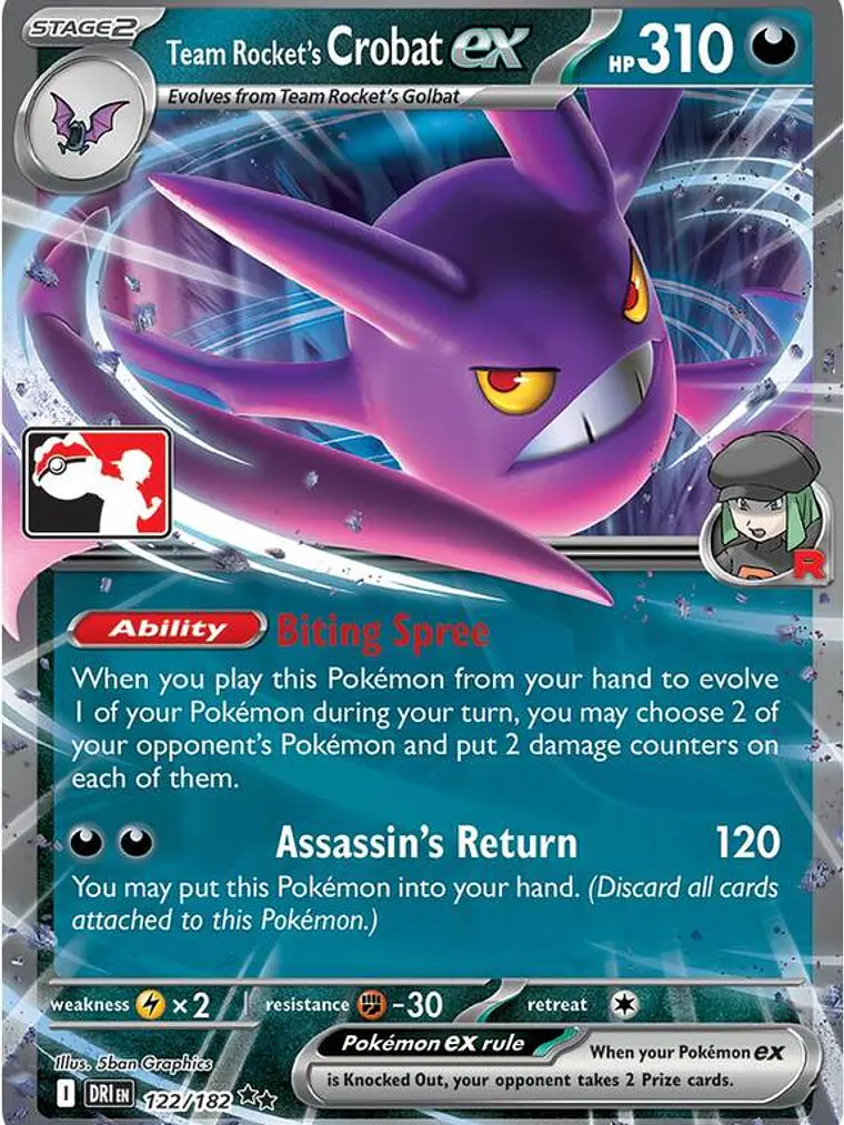 Team Rocket's Crobat ex #122 1