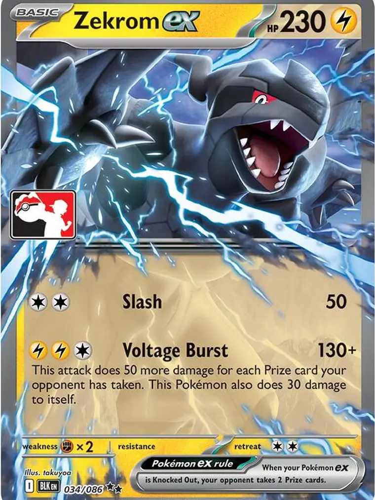 Zekrom ex (Left Stamp) #034 1