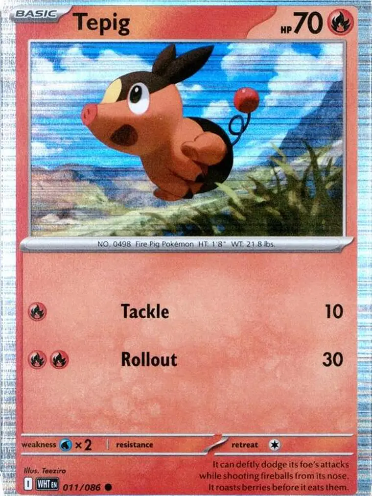 Tepig (Unova Poster Collection) #011 1