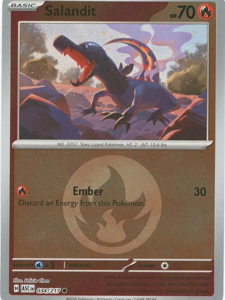 Salandit (Energy Symbol Pattern) #034 1