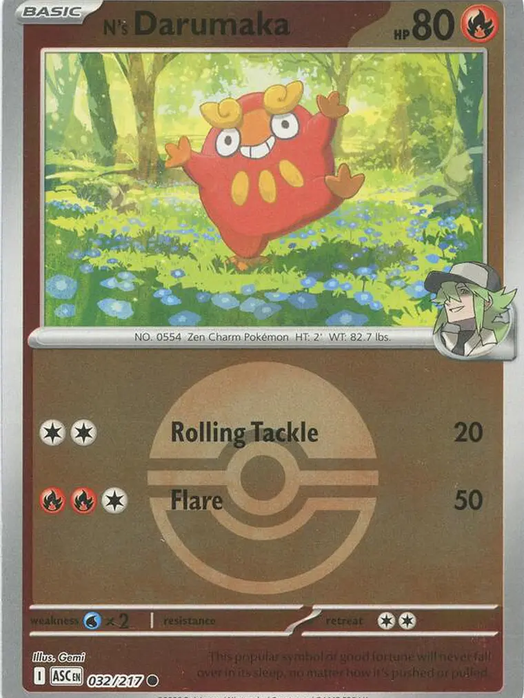 N's Darumaka (Poke Ball) #032 1