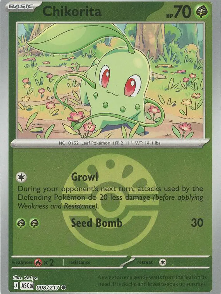 Chikorita (Friend Ball) #008 1