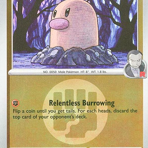 Team Rocket's Diglett (Energy Symbol Pattern) #100