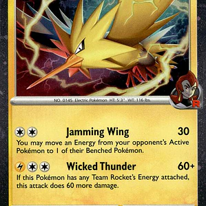 Team Rocket's Zapdos (Cosmos Holo) #070