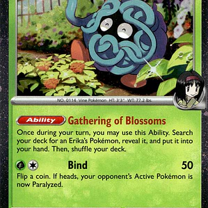 Erika's Tangela (Cosmo Holo) #007