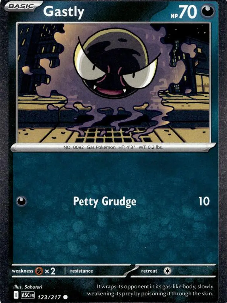 Gastly (Cosmos Holo) #123 1