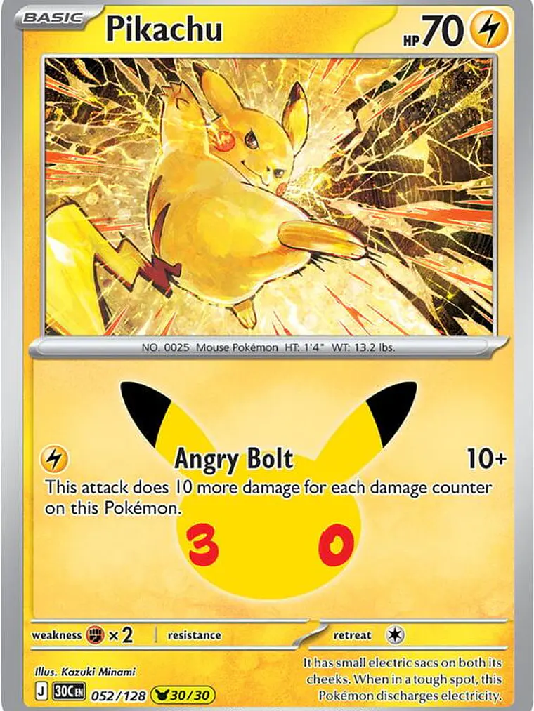 Pikachu #052 1