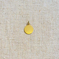 Medalla Virgen con Niño Jesús - Oro 18K — vista 3