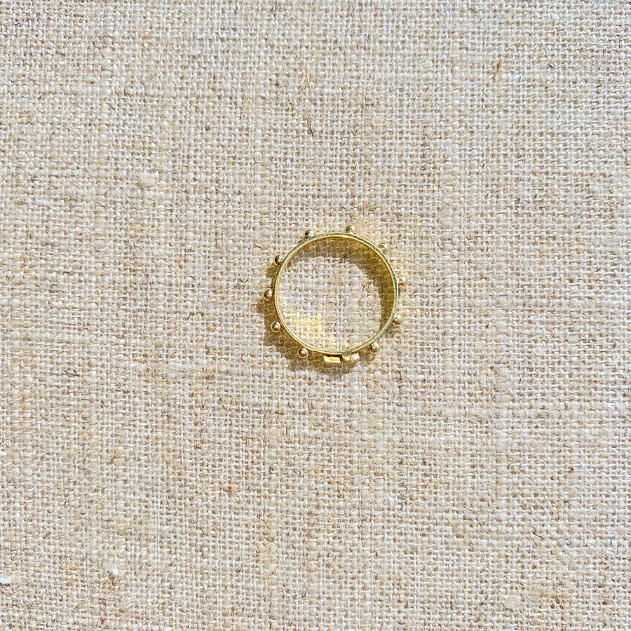 Anillo Denario Pelotitas