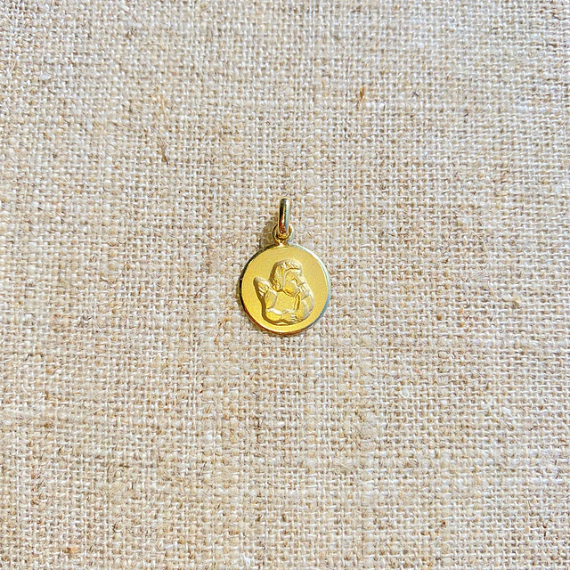 Medalla Ángel de la guarda redonda