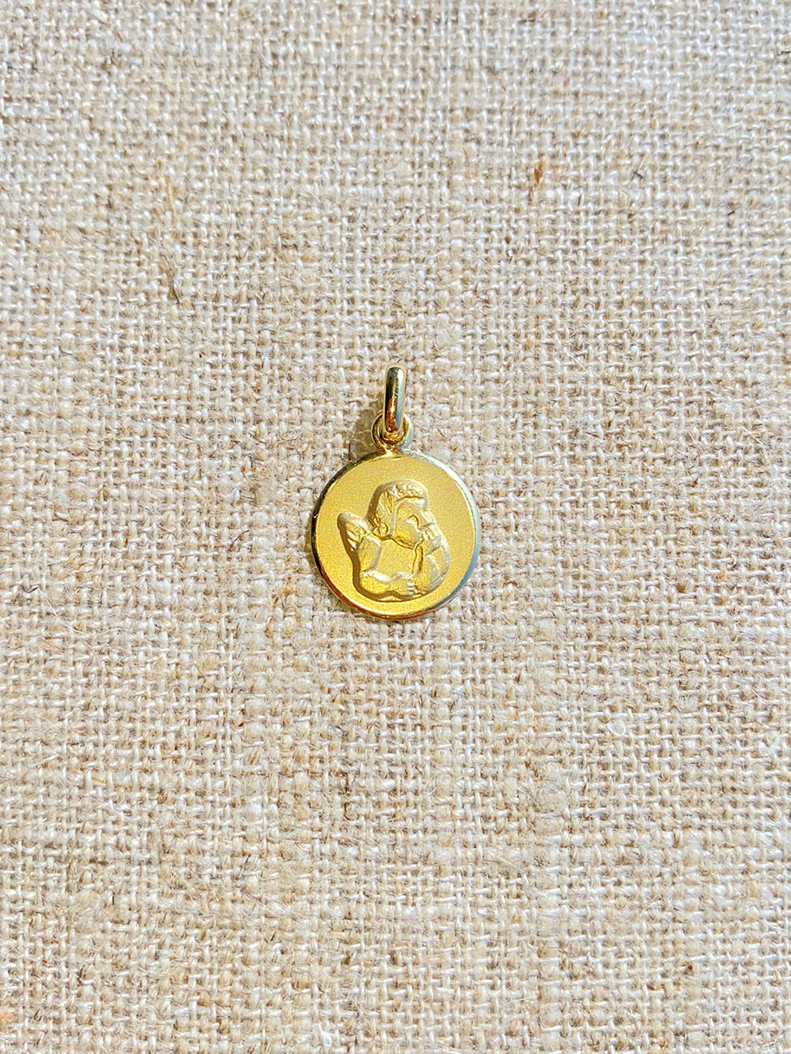 Medalla Ángel de la guarda redonda 1