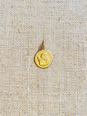Medalla Ángel de la guarda redonda