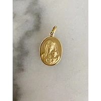 Escapulario Virgen del Carmen con Sagrado Corazón De Jesús modelo Vintage — vista 1