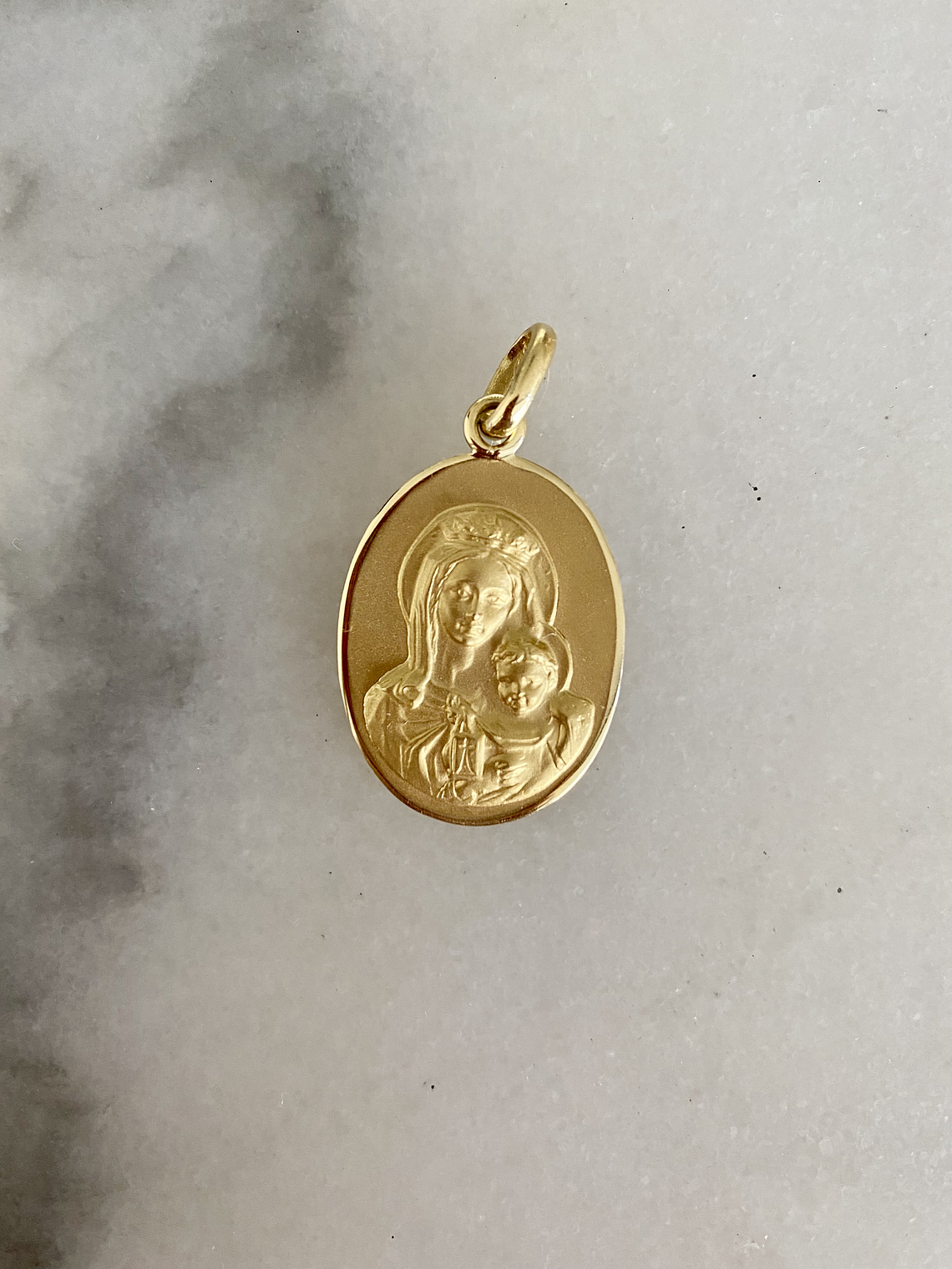 Escapulario Virgen del Carmen con Sagrado Corazón De Jesús modelo Vintage 1