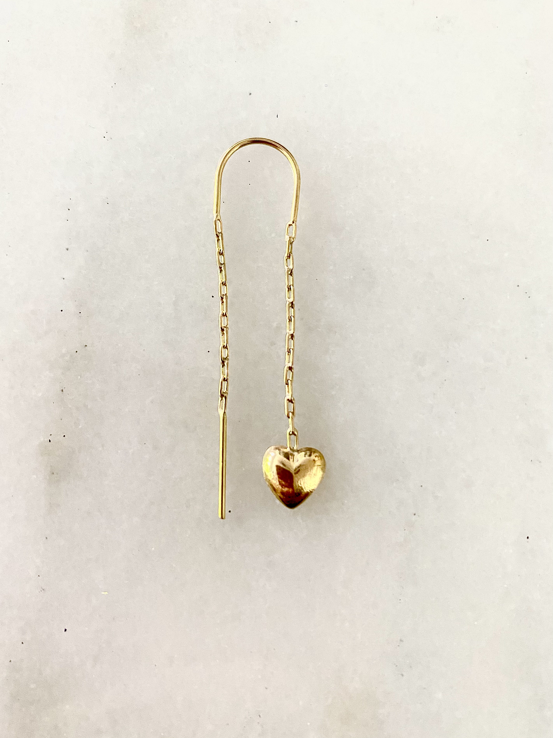 Aro colgante corazón  Oro 1