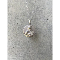 Medalla Virgen con Niño Jesús — Plata 950 — vista 2
