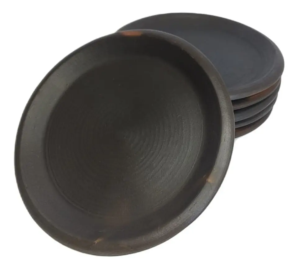 Platos De Greda Bajo 25 CM  (pack 6 Unidades) 1