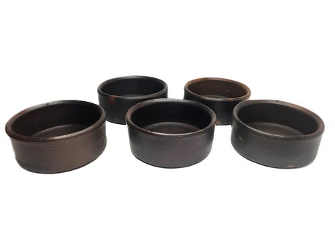 Pocillos Rectos De Greda 9 Cm (pack 6 Unidades)  