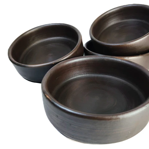 Pocillos rectos de Greda 20 Cm ( pack 4 unidades )