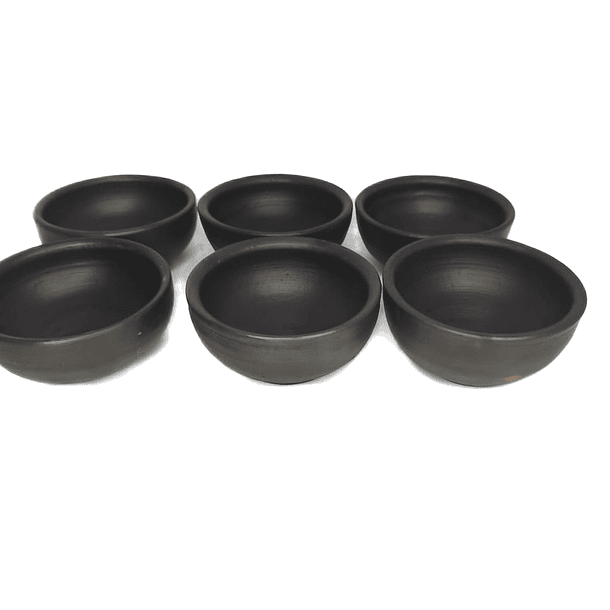 Pocillo o paila de Greda 11 cm ( pack 6 unidades ) 1