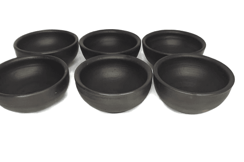 Pocillo o paila de Greda 11 cm ( pack 6 unidades )